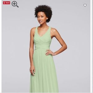 David's Bridal Long Bridesmaid dress